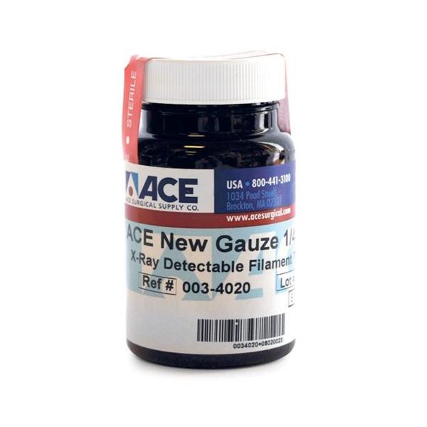 ACE Surgical Supply Packing Strip New Gauze Fn Msh Ctn 1/4"X5Yd Strl Nadhs X-Ray Detectable Lf Ea - 34020
