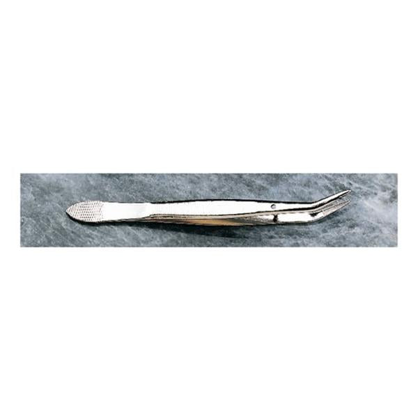 Fisher Scientific Co. Forcep Dissecting 4-1/2" Fine Tip Serrated Jaw Curved Jaw Stainless Steel Ea - 8875