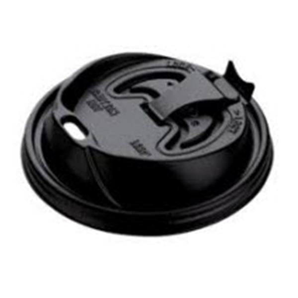 Dart Container. Lid Cup Dart Plastic Black 1000/Ca - DART16RCLBK