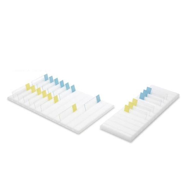 Marketlab Microscope Slide Storage Holder White 13 Position 11-3/4X4X1" Ea - 2240