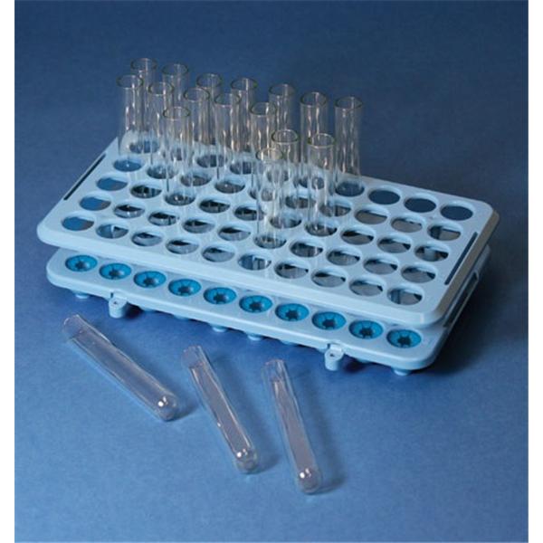 Globe Scientific Test Tube Rack 17Mm 50 Place Blue Ea - 456920