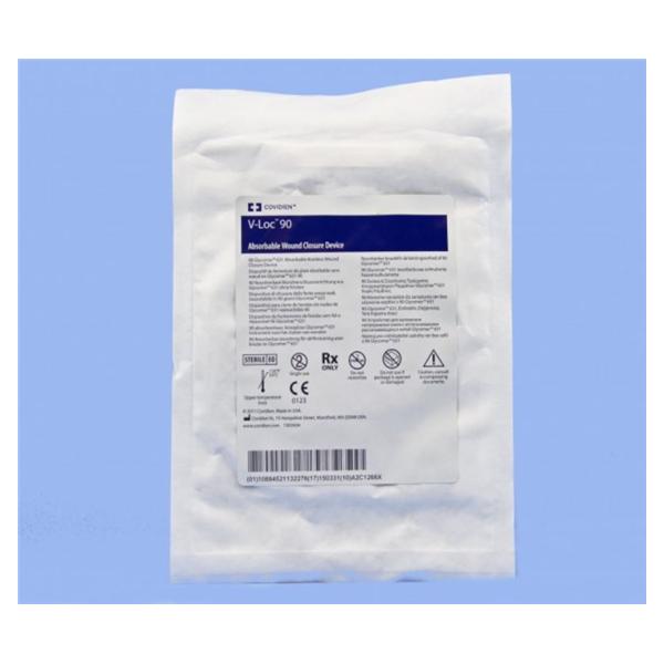 Medtronic MITG-Covidien Suture 2-0 Glycolide P-14 V-Loc 90 Undyed 18" Barbed Absorbable 12/Ca - VLOCM0125
