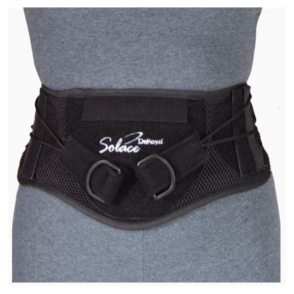 Deroyal Industries Inc Support Solace Back Black Size X-Large Ea - 13400008