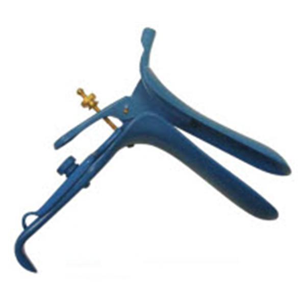 BR Surgical, Speculum Vaginal Graves 1-3/4"X 6" Extra Large Blue Ss/Ins Ct Ea - BR71-11054