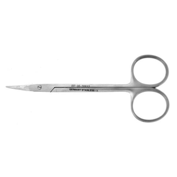 BR Surgical, Scissors Undermining 4-1/2" Flat Pointed Smooth Curved Stainless Steel Ea - BR08-30612