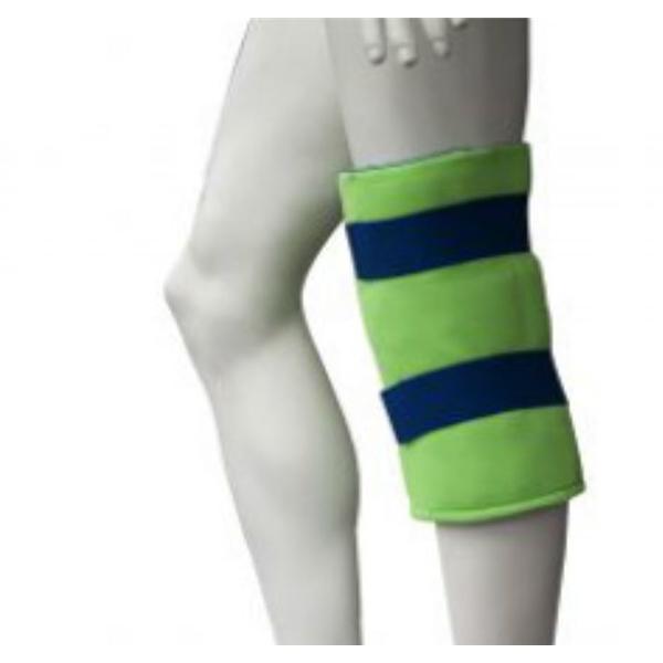 Brownmed Wrap Cold Therapy Polar Ice Standard Knee Fleece Green/Navy 13X15.75" Ea - 30103
