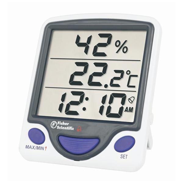 Control Company Thermometer Hygrometer Fisherbrand 0 To 50/-50-70C Jmb Dgt Dspl 98X110X21Mm Ea - S01572