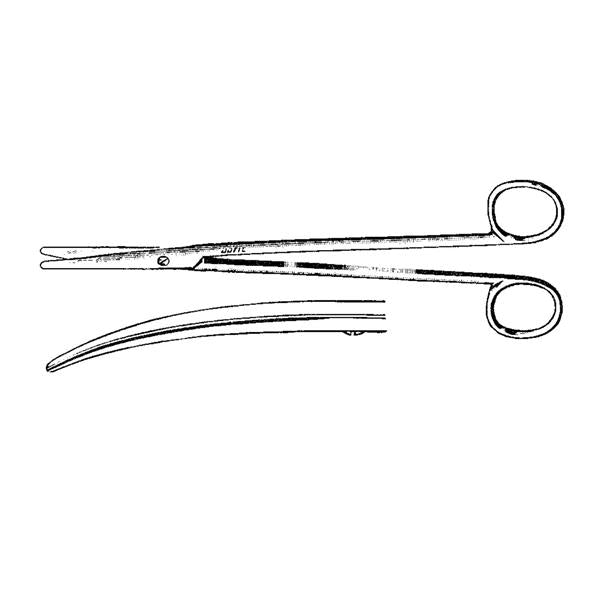 Integra Neurosciences Scissors Metzenbaum 7" Curved Stainless Steel Ea - 100-262