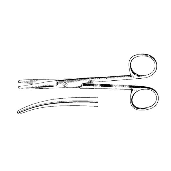 Integra Neurosciences Scissors Mayo 5-1/2" Beveled Curved Stainless Steel Ea - 099-202