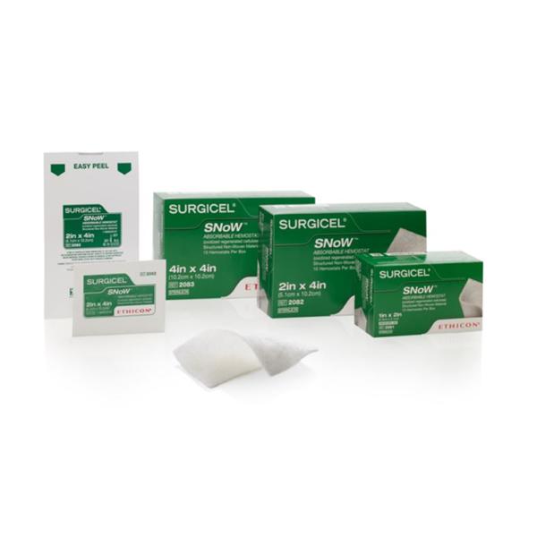 Ethicon Inc,a J & J Company Hemostat Surgicel Snow 1X2" Fabric 10/Ca - 2081