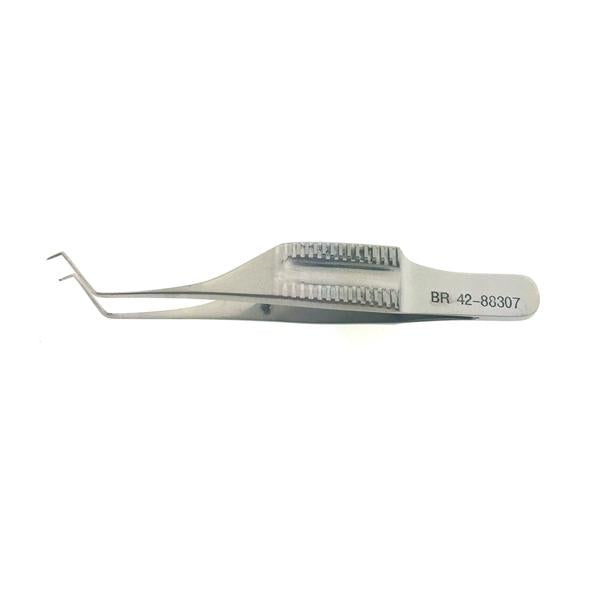 BR Surgical, Forcep Troutman-Colibri Iris 2-3/4" 0.12Mm Tip 1X2 Teeth Stainless Steel Ea - BR42-88307