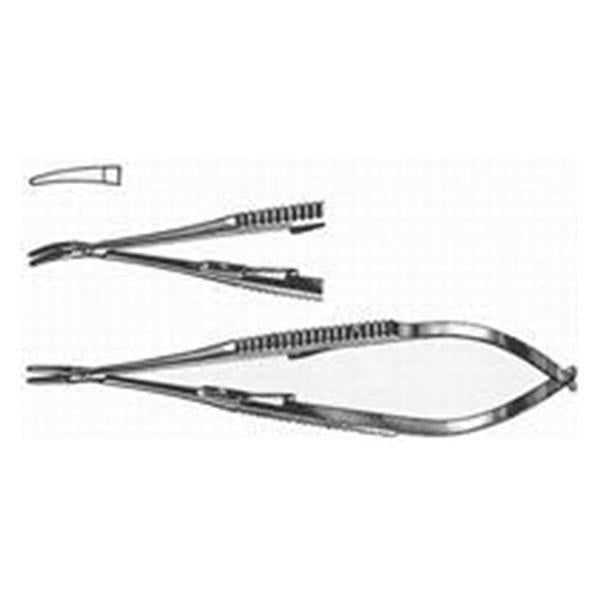 BR Surgical, Holder Needle Castroviejo 5-1/2" Curved Stainless Steel Ea - BR24-67114