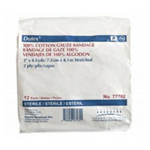 Integra LifeSciences Corp Bandage Dutex Conforming Cotton 4"X4.1Yd Lf Sterile Tan 96/Ca - 77783