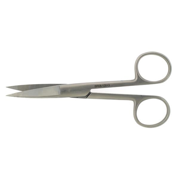 BR Surgical, Scissors Operating 5" Sharp/Sharp Smooth Straight Stainless Steel Ea - BR08-12013