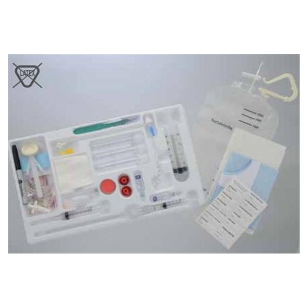 Becton-Dickinson Tray Drainage Catheterization Safe-T-Centesis 8Frx16Cm W/ Lido/25Gx5/8 Ndl 10/Ca - PIG1280T