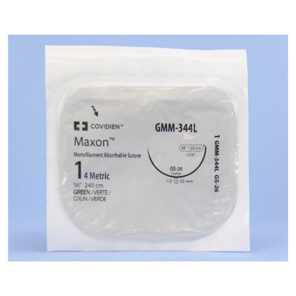 Medtronic MITG-Covidien Suture 1 Polyglyconate Copolymer Gs-26 Maxon Green 96" Monofilament 12/Ca - GMM344L