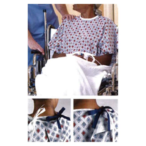 Encompass Group Gown Patient 55% Cotton / 45% Polyester 68 In X 48 In Unsx Blu/Muv Pcfc Adlt Ea - 45251-MPC