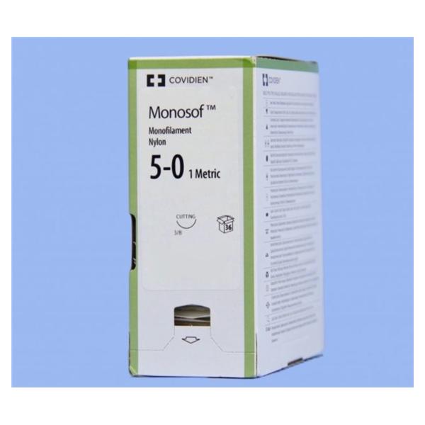 Medtronic MITG-Covidien Suture 5-0 Nylon P-13 Monosof Clear 18" Monofilament 36/Ca - SN5690