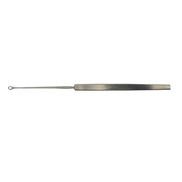 BR Surgical, Curette Ear Shapleigh 5-1/8" Small Serrated Loop Tip Stainless Steel Ea - BR44-19401