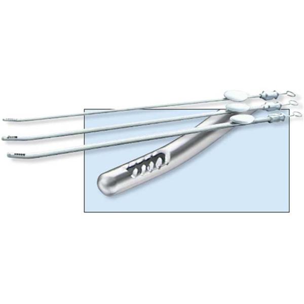 Gynex Corporation Curette Endometrial Novak 25Cm 3Mm Stainless Steel With Ll Suction Attachment Ea - 3303