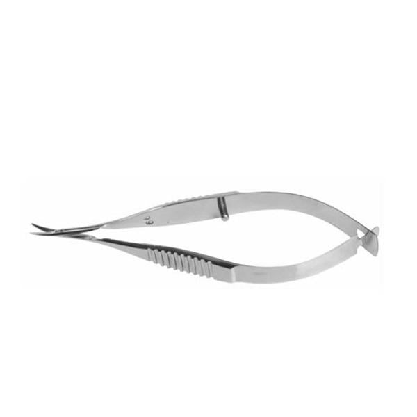 Beaver-Visitec Int Scissors Vannas 3-1/2" Sharp Point Curved 90Mm Stainless Steel Disposable 10/Bx - 581422US