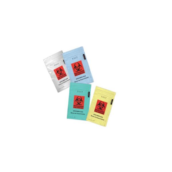 MiniGrip, Speci-Zip Biohazard Bag Clear Zip Closure W/ Bio Lg 2Pckt 1000/Ca - IP69B