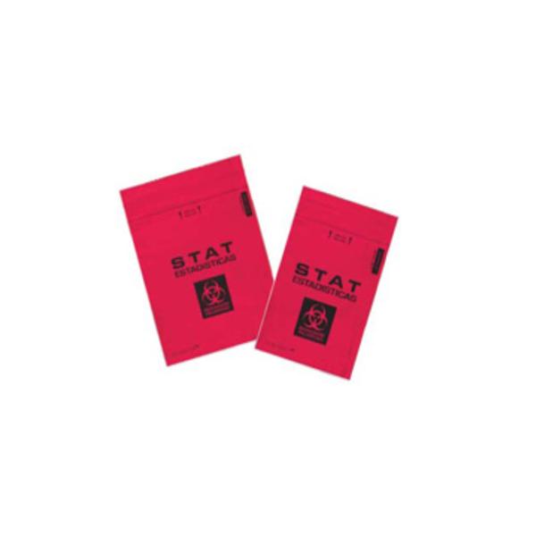 MiniGrip, Speci-Zip Biohazard Bag Red/Black Zip Closure W/O Biohazard Logo 1000/Ca - IP69RSTAT