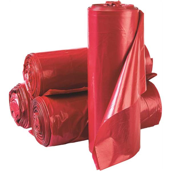 Inteplast Bag Biohazard 24X32" 16Gal Star Seal Ldpe Red/Black 1-3/10Mil Symbol Ns 25X10/Ca - WSL2432R