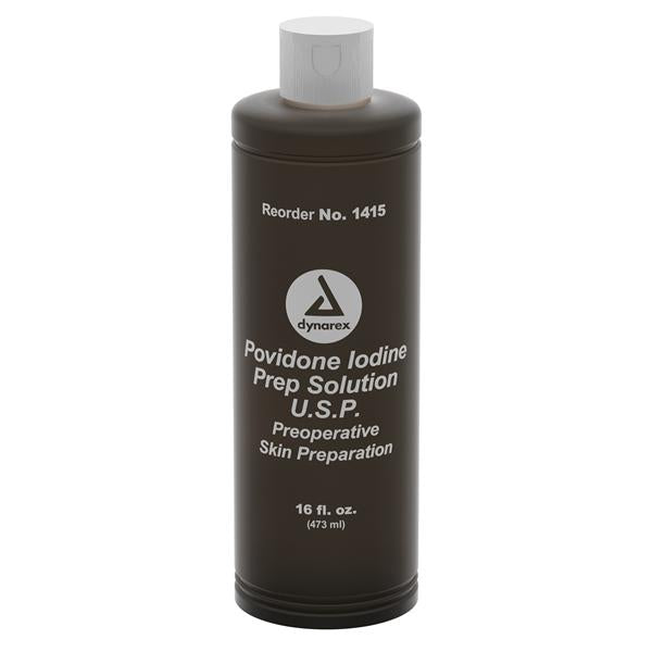 Dynarex Corporation Solution Prep Pvp Iodine 10% 16Oz/Bt, 24 Bt/Ca - 1415