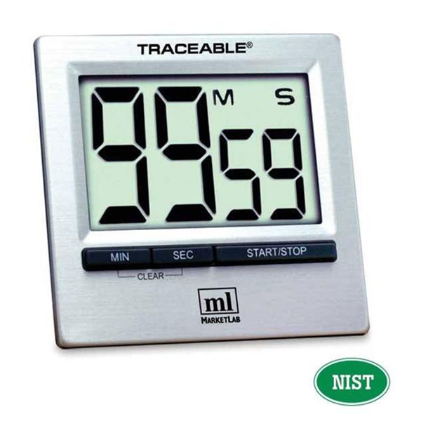 Marketlab Traceable Countdown Timer 99 Minutes, 59 Seconds Audible Alarm Ea - 6129