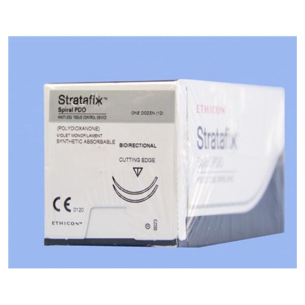 Ethicon Inc,a J & J Company Suture 4-0 Pdo Fs-2 Stratafix Spiral Pdo Violet 3" Double Arm Mnflmnt Abs 12/Bx - SXPD2B422