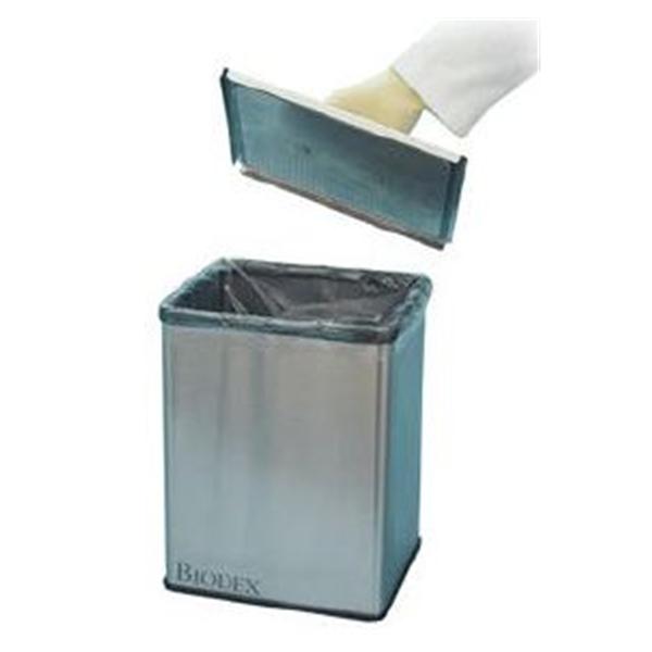 Biodex Medical Systems Can Trash Stainless Steel/Lead 5Gal Shielded Cover Shielded Gray Each - 039-106