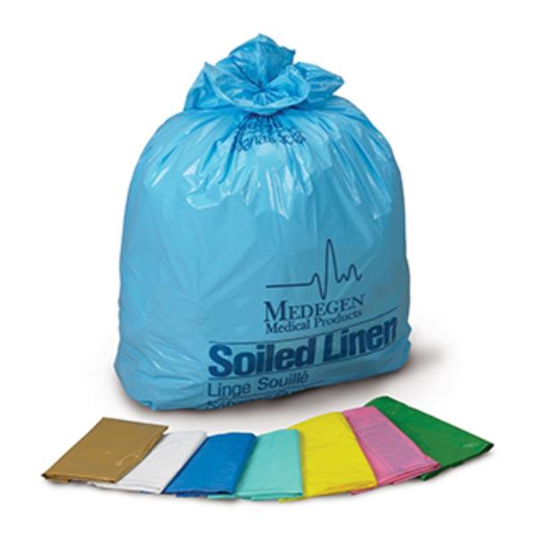 Medegen Medical Products, Bag Laundry/Linen 38X45" 44Gal Star Seal Red/Yellow 1-1/10Mil Sld Lnn Ns 250/Ca - 170M
