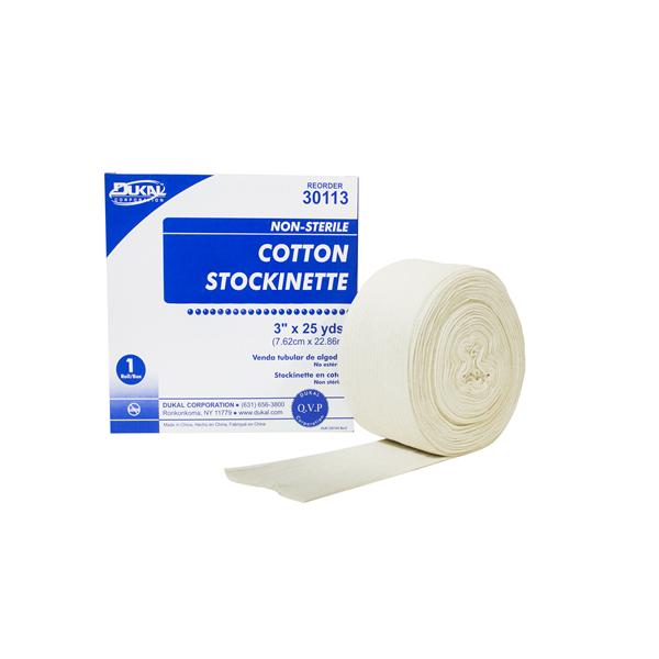 Dukal Corporation Stockinette Cotton Knit 3"X25Yd Tubular Not Made With Natural Rubber Latex Ns Rl - 30113