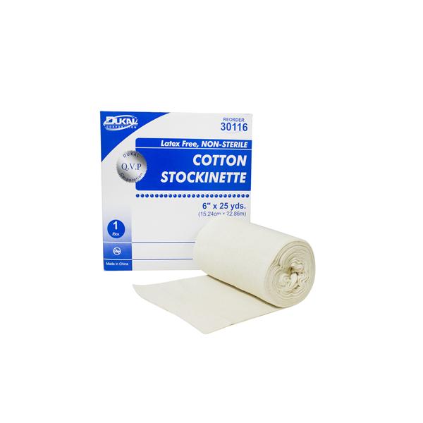 Dukal Corporation Stockinette Cotton Knit 6"X25Yd Tubular Not Made With Natural Rubber Latex Ns Rl - 30116