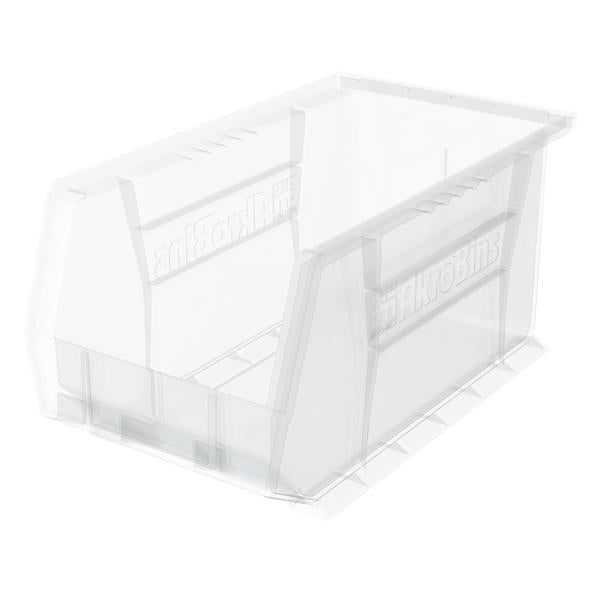 Akro-Mils Bin Storage Akrobins 14-3/4X8-1/4X7" Clear Polymer With Label Holder 12/Ca - 30240SCLAR