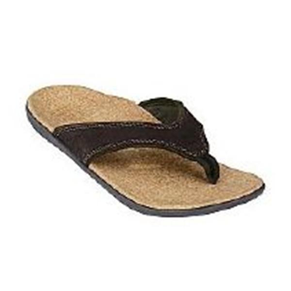 Four Foot Sandal Total Support Yumi Select Leather Dark Brown Size 11 1/Pr - 3948311