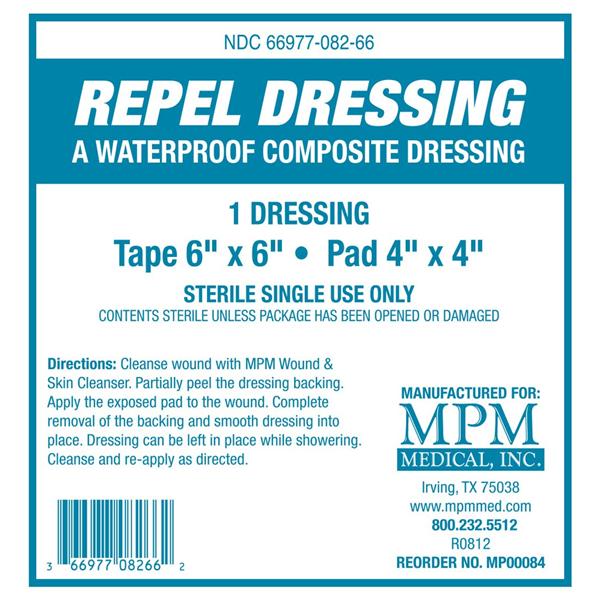 MPM Medical Dressing Wound Repel Composite 4X4" Non-Adherent 30/Bg - MP00084
