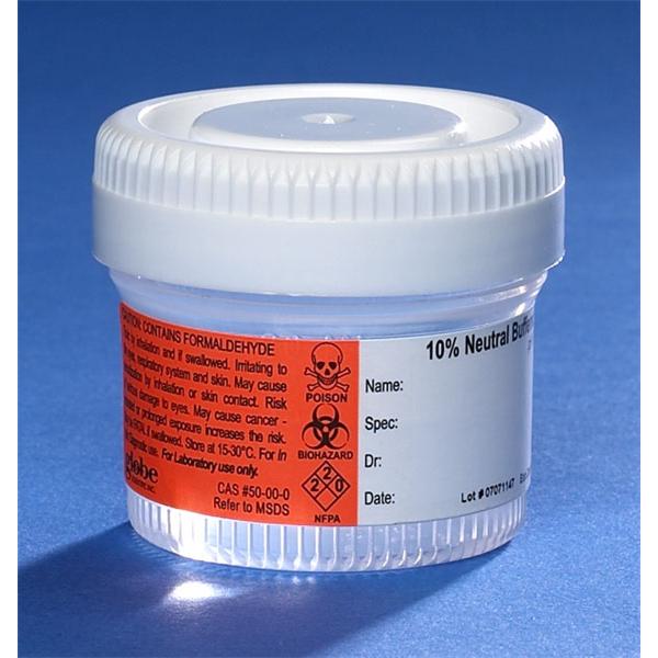 Globe Scientific Tite-Rite Specimen Container Formalin 10% Buffered Neutral 40Ml Ns 96/Ca - 6520FL