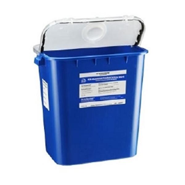 Bemis Healthcare Container Trash Sentinel 8Gal Polypropylene Blue 10/Case - 4008 050