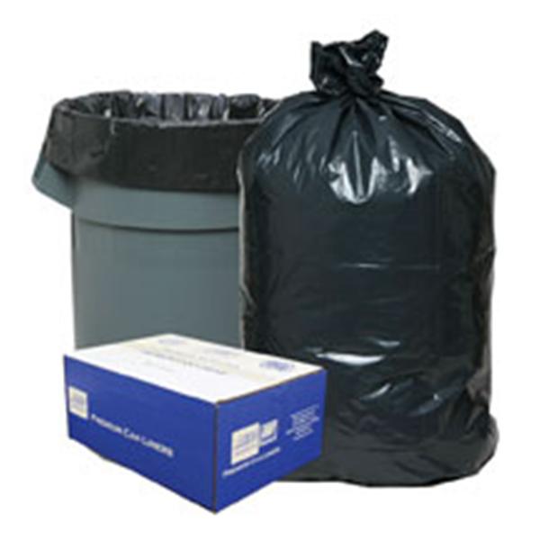 Berry Global Bag Trash Classic 31-33Gal Lldpe 0.63Mm 2-Ply Star Seal 33X39" Black 250/Case - 333916B
