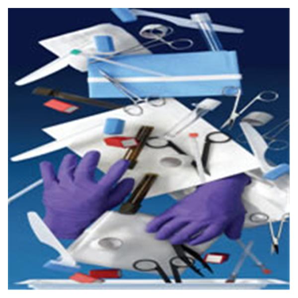 Busse Hospital Disposable Tray Nerve Block With Gauze/Needle/Saf-T-Cube Sterile 10/Ca - 733