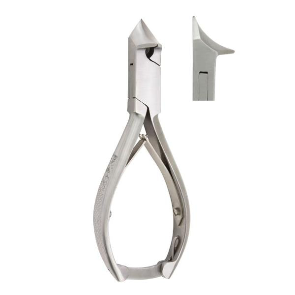 Miltex-Integra Nipper Nail Vantage 5-1/2" Angled Concave Jaws Double Spring Stainless Steel Ea - V940215