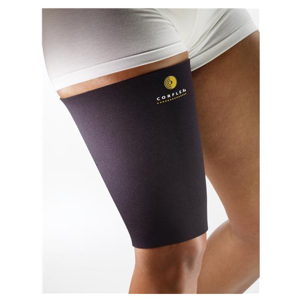 Corflex Sleeve Support Thigh Black Size X-Large Ea - 88-1516