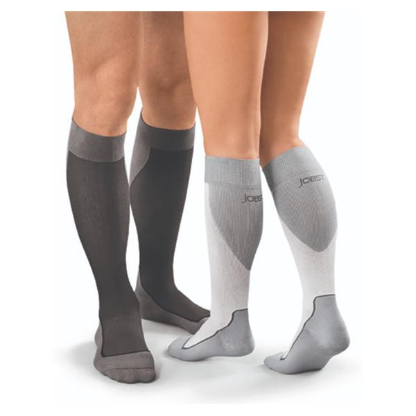 BSN Medical Socks Compression Sport Knee High Closed Toe Xl White/Gray 1/Pr - 7529003