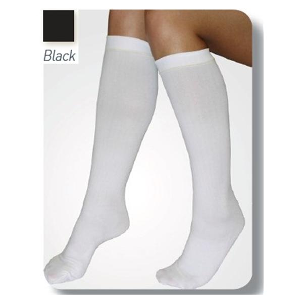 Alba-Waldensian Stocking Compression Home C.A.R.E. Knee High Closed Toe Large Unisex Blk 12Pr/Ca - K555-03