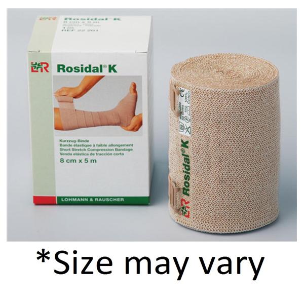 Lohmann & Rauscher. Bandage Rosidal K 4Cmx5M Stretch Cotton Short 20/Ca - 90684