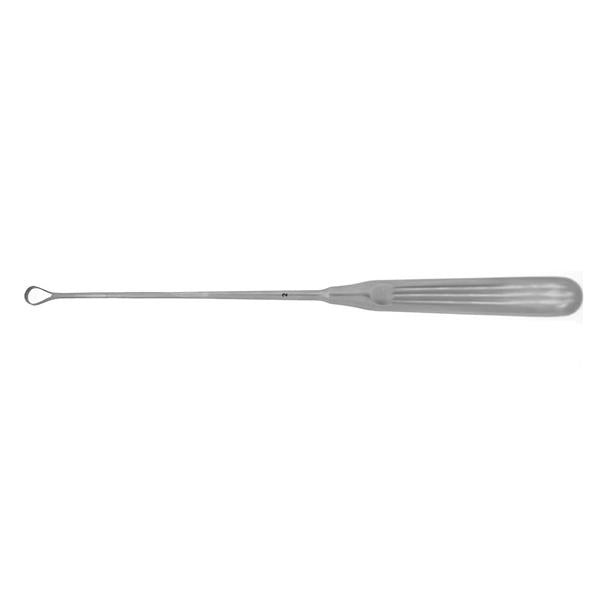BR Surgical, Curette Uterine Sims 11" Size 2 Malleable Sharp Tip Stainless Steel Ea - BR70-71508