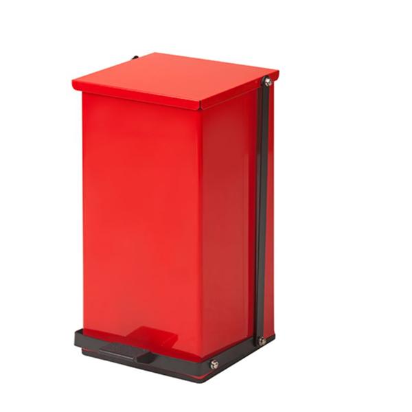 Clinton Industries. Can Trash Pwd Ct Stl 8Gal Step-On Pedal Full-Width Hinge Lid Prem Rd Square Each - TP-32R