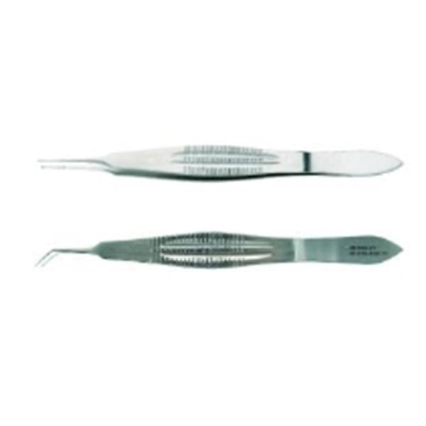 BR Surgical, Forcep Suture Castroviejo 4-1/4" 0.9Mm Tip/Tying Platform 1X2 Teeth Ss Ea - BR43-14909